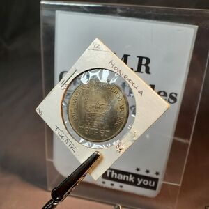 Mongolia 1 togrog Tugrik 1981 USSR Mongolian space flight.